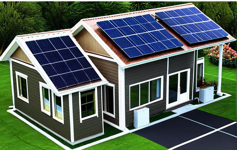 ** A smart grid power system integrating solar panels, showcasing energy conservation through power electronics. Include LED lighting and energy-efficient appliances in a modern home, emphasizing smart energy management. "Safe for work," "appropriate content," "fully clothed," "professional," "modest," "family-friendly," "perfect anatomy," "correct proportions," "natural pose," "well-formed hands," "proper finger count," "natural body proportions."
**