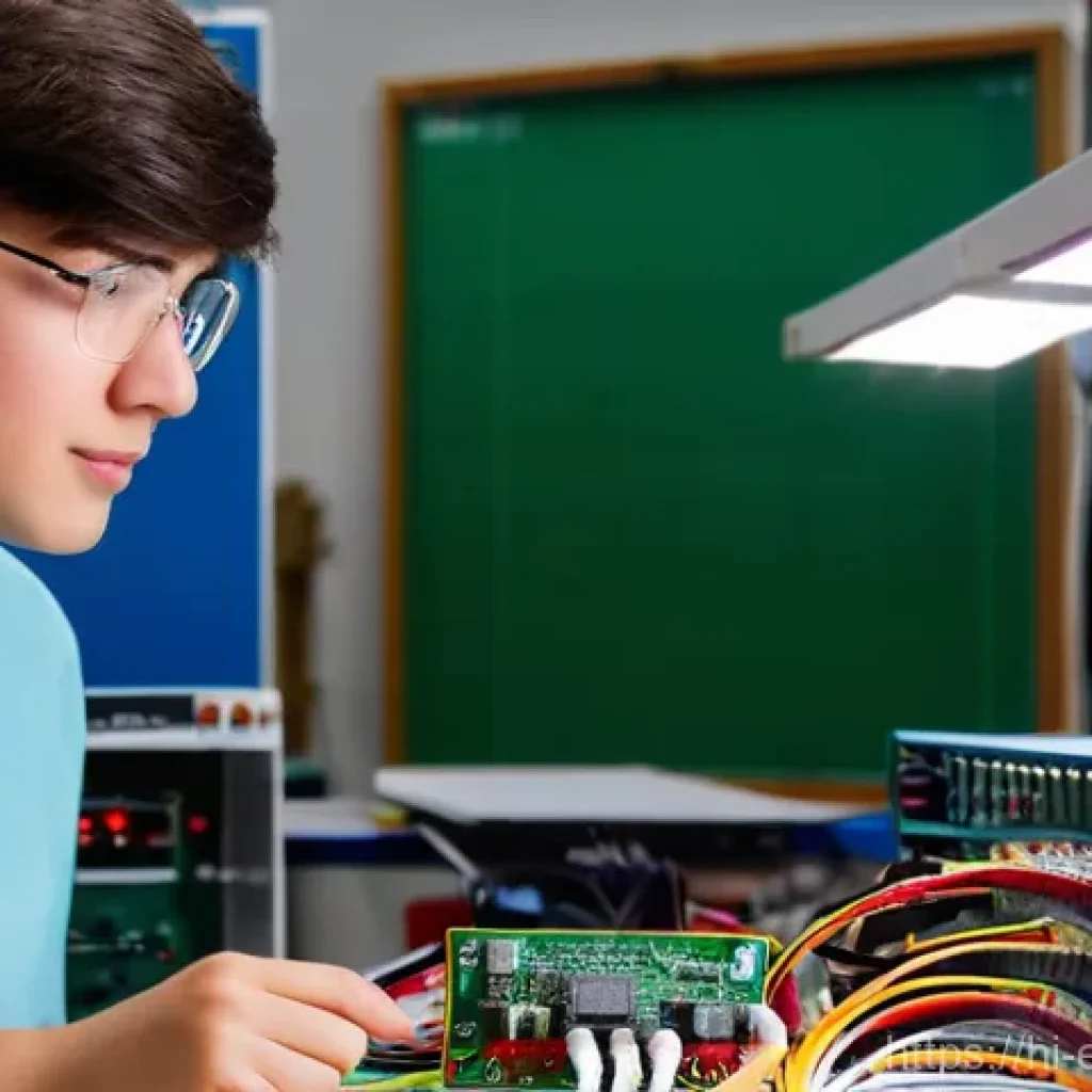 전자공학 전공 필수 과목 정리 - **Prompt for Basic Electronics: The Spark of Understanding**
    A young, enthusiastic university st...