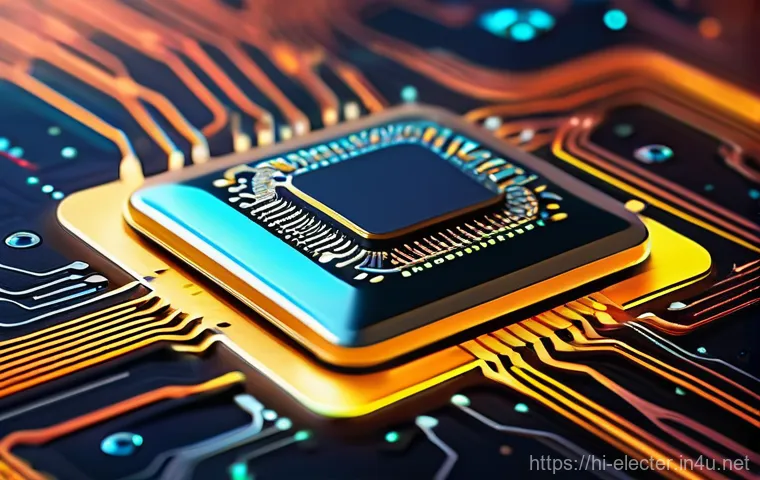 집적회로 IC  설계 기본 지식 - **Prompt 1: The Microscopic Marvel - A Chip's Inner Universe**
    A breathtaking, high-magnificatio...