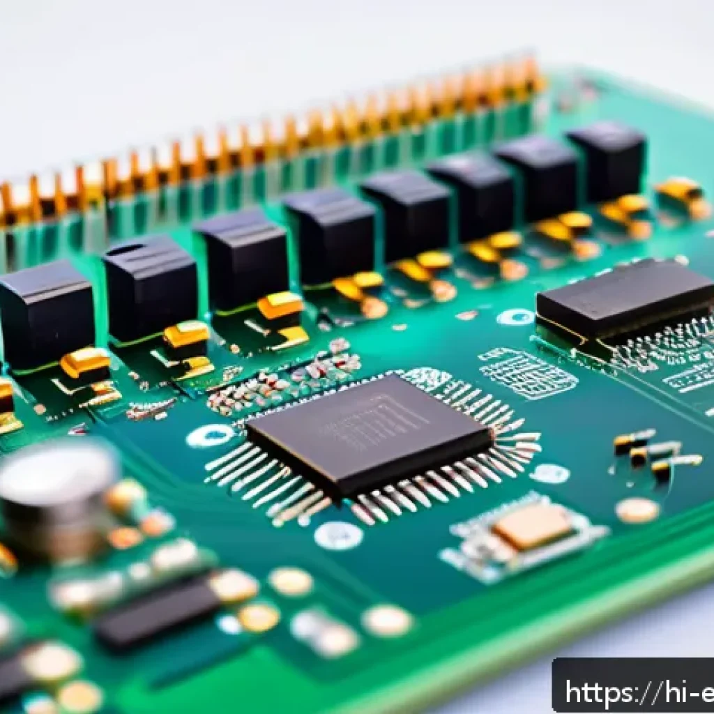 무선통신 회로 설계 - A high-tech wireless circuit design workspace featuring a detailed close-up of a printed circuit boa...